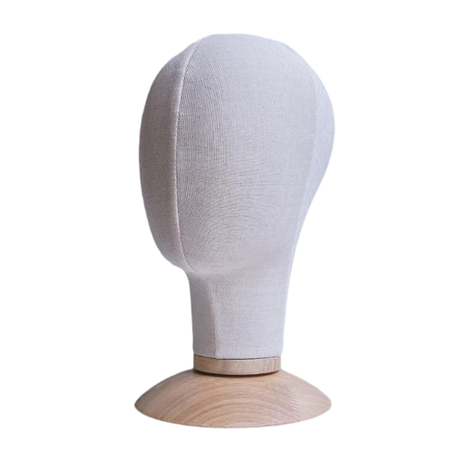TOOYFUL Mannequin Head Model, Hat Display Stand with Base, Stand , Storage Hanger for Headwear Scarf Shopping Mall Barbershop