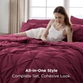 thumbnail image 6 of 7-Piece Full White Comforter Set, All Season Bed in a Bag for Adults & Kids with Sheets & Pillowcases, 6 of 10