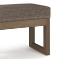 thumbnail image 3 of Pemberly Row Banc d'Entrée Petit en Tissu Tweed de 26 Pouces de Large, Brun Vison, 3 of 6