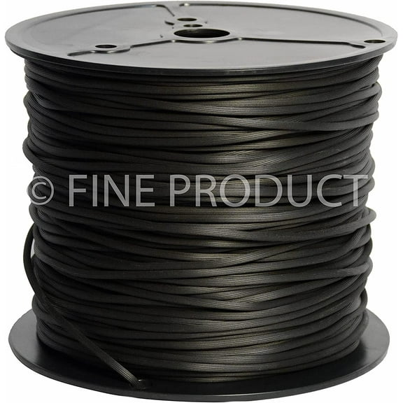 Black Screen Retainer Spline, Serrated, Bulk 15 Lb Roll (0.125")