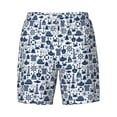 thumbnail image 4 of Lsque Mens Swim Trunks Seaside Primary Color Pattern - Bathing Suit Compression Liner - Beach Swim Shorts Swimwear - (S-3XL) - Stretch Quick Dry -Large, 4 of 9