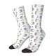 thumbnail image 1 of Fotbe Funny Kawaii Unicorns Dancing Calcetas Largas con Estampado para Hombre y Mujer – Calcetas de Compresión Transpirables y Elásticas, Viajar y Uso Diario Talla 5-11, 1 of 6