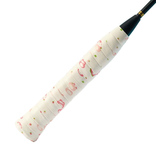 Cute Absorbent Overgrip Tape for Tennis & Badminton Rackets, Non-Slip Sweat-Absorbing Hand Grip, Wrapped Rubber Handle, Enhanced Control, Assorted Colors, Single Pack