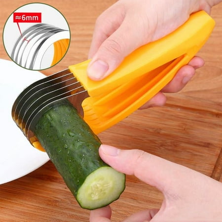 

Stainless Steel Banana Cutter Sausage Cucumber Slicer Chopper Kitchen Accessories Gadgets