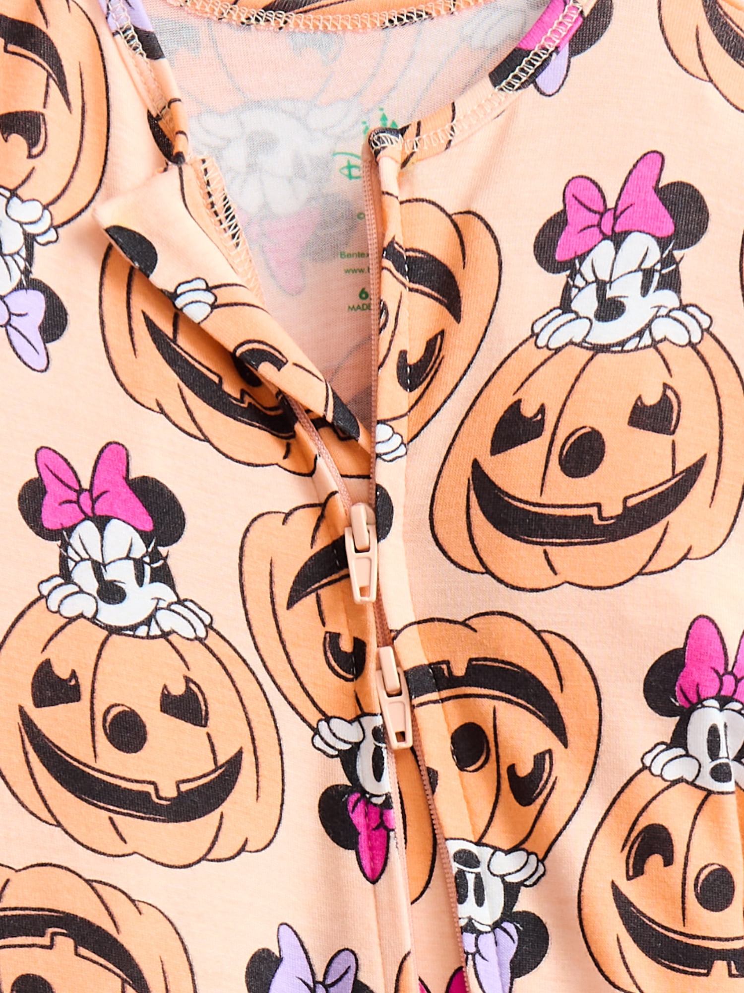 Minnie Mouse Baby Girls Halloween Sleep Footed One-Piece, Sizes 0M-24M