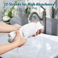 thumbnail image 4 of Aquaterior 29"x56" White Bath Towel Highly Absorbent Bathroom Hotel, 4 of 8