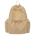 thumbnail image 4 of Lightweight Backpack Lightweight Nylon Backpack for Middle Teen Boys and Girls Outdoor Sport Sackpack with Drawstring Bow Knapsack Coffee, 4 of 5