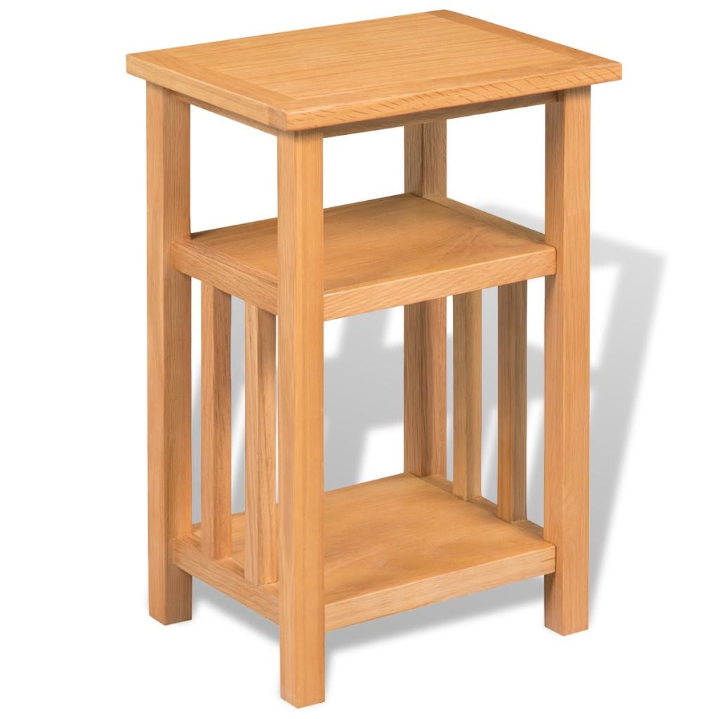Kepooman Rustic Wooden End Side Table Nightstand with Magazine Shelf for Bedroom, 10.6" x 13.8" x 21.7", Brown Kepooman Rustic Wooden End Side Table Nightstand with Magazine Shelf for Bedroom, 10.6" x 13.8" x 21.7", Brown