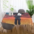 thumbnail image 5 of Yayeee Tablecloths for Rectangular Tables 54 x 54 inch Party Table Cover, Astronaut at Dawn, 5 of 6