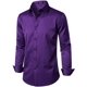 thumbnail image 3 of Camisa de vestir JEMITOP, elástica, ajustada, sin arrugas, color morado, XXL, 3 of 6
