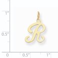 thumbnail image 2 of 14K Yellow Gold 14ky Initial R Charm, 2 of 2