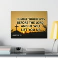 thumbnail image 6 of Scripture Walls Humble Yourselves Before The Lord James 4:10 Bible Verse Canvas Christian Wall Art Ready to Hang Unframed, 6 of 18
