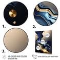 thumbnail image 3 of Designart Abstract Marble Geode Blue I Canvas Wall Art, 3 of 5