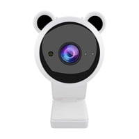 Caméra Web Résolution 1080P pour Ordinateur Portable avec Microphone, Réduction du Bruit, Caméra USB, Réseau Domestique, Caméra de Réunion, Fournitures pour PC de Bureau, Blanc