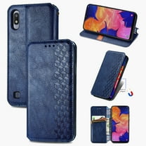Galaxy A10 Wallet Case, Dteck Premium PU Leather Flip Folio Wallet Case with Card Slot Magnetic Closure Case for Samsung Galaxy A10 ,Blue