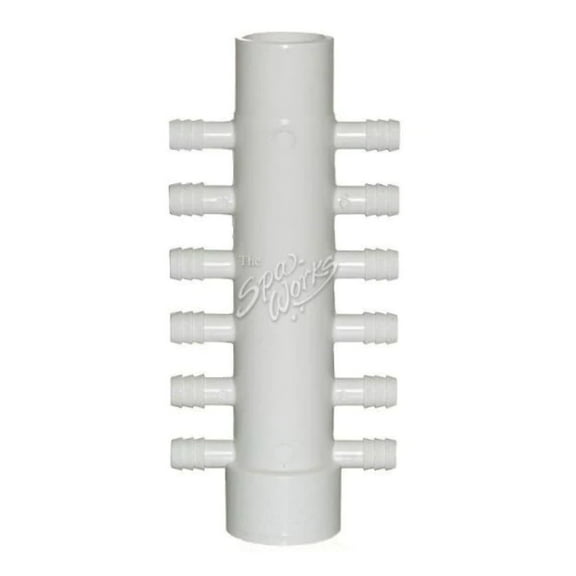 Hot Tub Compatible With Coleman Spas 1 Inch Slip/Spig Manifold, (12) 3/8 Inch Barb Ports 100793