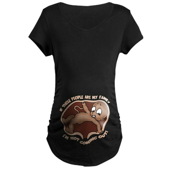 CafePress - Familiaphobia DS Maternity Dark T Shirt - Maternity Dark T-Shirt
