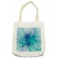 thumbnail image 1 of Spires Tote Bag, Modern Creative Computer Art Design Psychedelic Style Alternate Shapes Image, Cloth Linen Reusable Bag for Shopping Books Beach and More, 16.5" X 14", Cream, by Ambesonne, 1 of 2