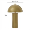 thumbnail image 4 of DecMode 22" Gold Accent Lamp with Gold Metal Shade, 4 of 12