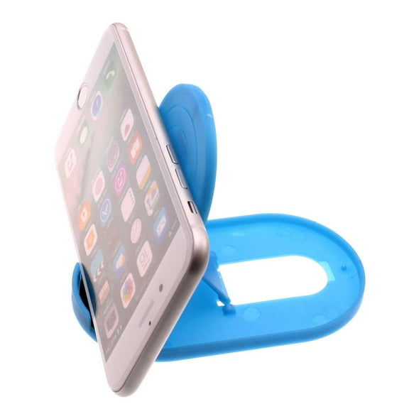 Blue Fold-up Stand for Motorola Edge / Edge Plus (2022) Phones - Holder Travel Desktop Cradle Dock for Motorola Edge / Edge  (2022) Models