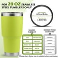 thumbnail image 4 of Gasket Replacement Compatible with Yeti, 6 Pack 20 oz Lid Seal Compatible with Yeti Stainless Steel Insulated Tumbler Mugs, Silicone O-Ring Parts with A Tweezer, 4 of 6