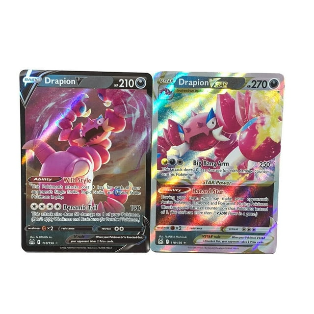 Set de cartas coleccionables Pokémon Drapion VSTAR & V - Lost Origin