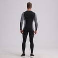 thumbnail image 6 of Men's Workout Compression Clothes Set, Long Sleeve Compression Shirts and Pants Thermal Base Layer Set Green M, 6 of 6