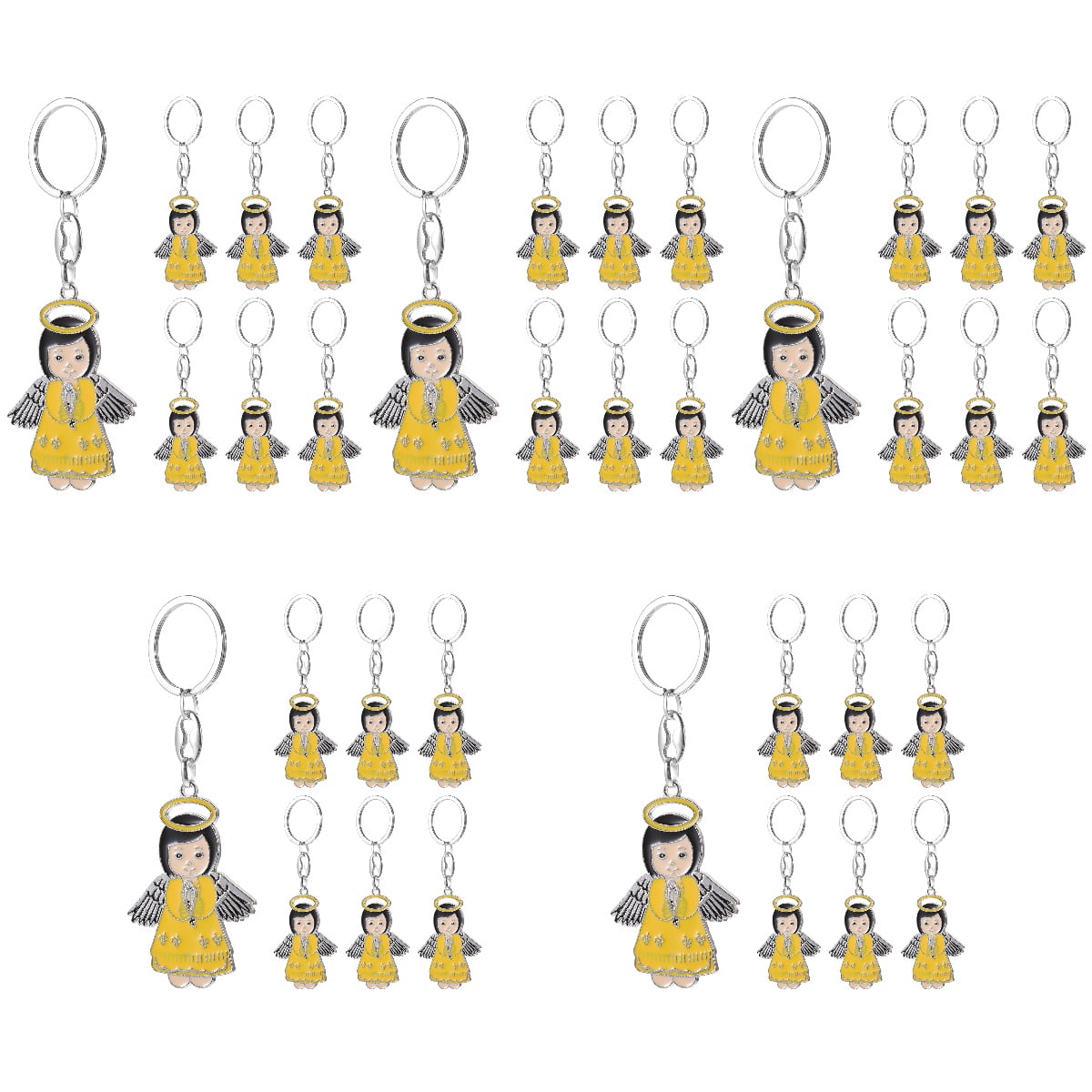 MLINS 5 Count Travel Accessories Erasers Angel Keychain Miss