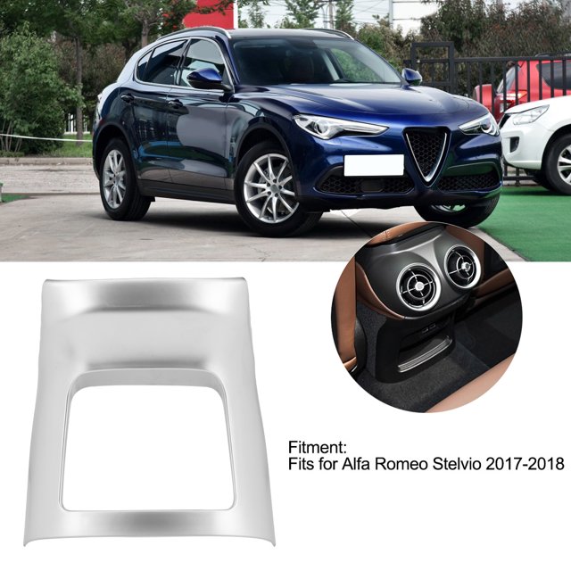 Pegatina Interior del coche salida de ventilación trasera embellecedor del marco inferior se adapta a Alfa Romeo Stelvio 2017-2018 ANGGREK Otros