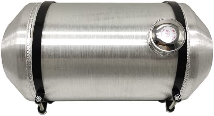 JSD AUTO PARTS 6.75 Gallons Gas Tank / Fuel Tank Aluminum End Fill Spun 10" x20" 1/4 NPT Outlet