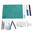 thumbnail image 1 of Ensemble d'Outils de Modélisme Kit de Construction Kit de Bricolage pour Modélistes Kit de Pinces Règle Tapis de Fichiers pour Ventilateur de Modèle, 1 of 8