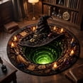 thumbnail image 5 of Luckky 3D Illusion Halloween Round Mat,Soft Funny Visual Effect Area Rug with Non-Slip Bottom,Indoor Decor Floor Mat for Entryway,Living Room,Bedroom,Halloween Home Decoration, 5 of 6