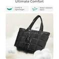 thumbnail image 4 of CNV Expandable Tote Bag for Women, Puffer Work Tote Handbag, Quilted Carry-On Travel Gym Bag, 4 of 15