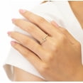 thumbnail image 3 of vylahjewellery 14K Yellow Gold Zig Zag Wedding Ring Dainty Stackable Jewelry for Women Round Cut Moissanite Diamond Ring Engagement Rings Modern Adjustable Band, 3 of 5