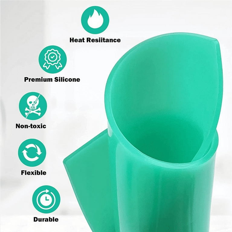 1set 9.8x4.7 Inches Sublimation Tumblers Wrap For Mug Press, 3 Thicknesses  Green Silicone Mug