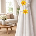 thumbnail image 5 of Aaihamo Bendable Curtain Tiebacks, 2 Pack Floral Twists Curtain Tiebacks, Decorative Curtain Holdbacks for Drapes Sheers Home Window, 5 of 6