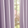 thumbnail image 5 of Aurora Home  Silver Grommet Top Thermal Blackout Curtain Panel Pair Lilac 52 x 63 63 Inches, 5 of 5