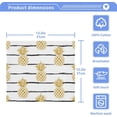 thumbnail image 5 of SKYSONIC Pineapple Washcloths Set of 6, Highly Absorbent Soft Cotton Fingertip Towels for Bathroom, Kitchen, Gym, Spa, Home Decor 12x12 Inch, 5 of 7