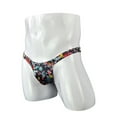 thumbnail image 4 of LowProfile Mens Underwear Fashion Sretch T-back Micro Thong Brief PantiesLowProfile MulticolorLowProfile, 4 of 5