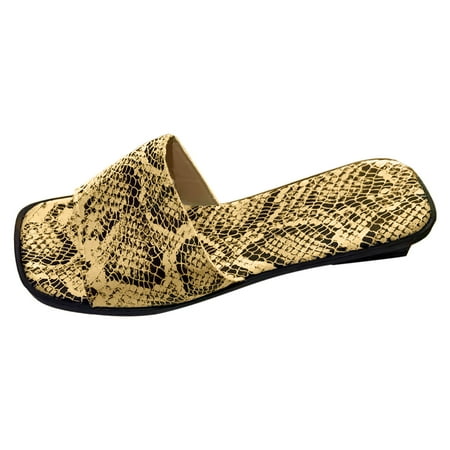

LUOGENLI Female Summer Black Sandals Women Dressy Heels Ladies Casual Simple Colorful Star Pattern Flat Bottom Female Large Size Sandals Slippers Platform Sandals Women Heel Covered