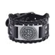 thumbnail image 1 of Pulsera clásica de cuerda trenzada de aleación para hombre, brazalete de cuero, joyería Cuero PU Plata, 1 of 9