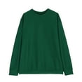 thumbnail image 1 of Besolor Long Sleeve Tops for Men Fall Winter Solid Color Round Neck Pullover Shirt Plus Size Casual Loose Basic Blouse, 1 of 6