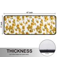 thumbnail image 5 of Kitchen Rugs Sets Of 2,White Yellow Flower Sunflower Pattern Anti Fatigue Kitchen Mat Rugs Non Slip Washable,Decorative Kitchen Floor Mats for Kitchen,Sink,Laundry,17"x47"+17"x47", 5 of 5