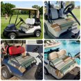 thumbnail image 6 of Golf Cart Seat Covers for 2 Seater,Sage Green Vintage Microfiber Cart Seat Towel Blanket,Brown Retro Farmhouse Elegant Pastoral Absorbent NonSlip Bench Seats Protector for Golf Course 51"x31", 6 of 9
