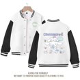 thumbnail image 1 of Sanrio Cinnamoroll Jacket Hello Kitty Kuromi Overcoat Woman Jacket Autumn Spring Kids Loose Sports Baseball Uniform Clothes Gift, 1 of 7