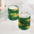 thumbnail image 5 of Clear Storage Jar 2.75x 4.13 Inches One Sizex2 Cotton Swabs Cans Translucent Plasticental Floss Cans Cotton Pads Cans Bathroom Canisters Cute Green Cartoon Turtle, 5 of 7