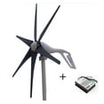 thumbnail image 2 of 400W AC12V/24V Colorful Wind Turbine Generator Small Windmill For Home Or Boat Use With 600W Wind Controller ,Easy to Install, 2 of 6