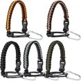 thumbnail image 1 of 5 Sets Bottle Handle Strap Paracord Strap with Safety Ring and Safety Clips Keychain Buckle Clip for Water Bottle, Fits 12 oz to 64 oz Bottles (Color Set 1), 1 of 7