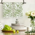 thumbnail image 2 of Green Hummingbird Flowers Kitchen Towels Dish Towels, 18x26 Inch Farmhouse Spring Royal Decoration Hand Towels Set of 2, 2 of 6