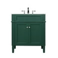 thumbnail image 3 of Elegant Kitchen and Bath 30 inch Single bathroom vanity in green, 3 of 8